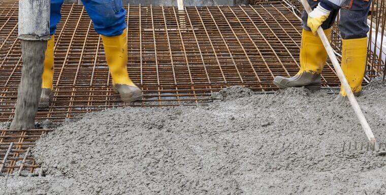 Fundering beton storten