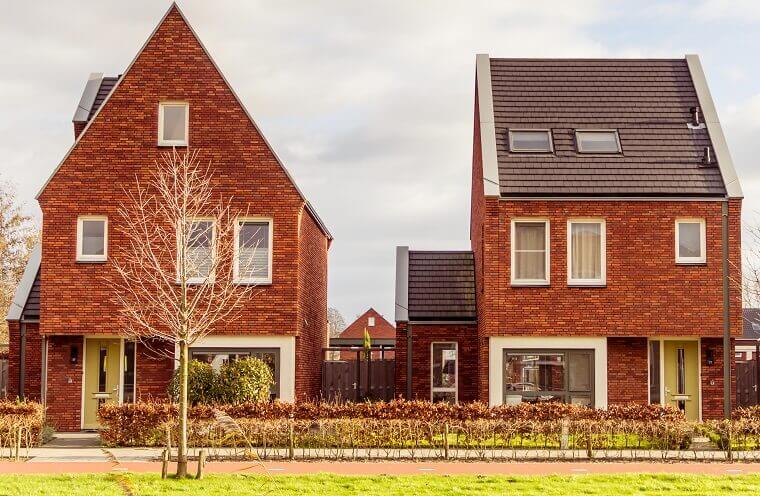 Voorbeeld zijkant woning